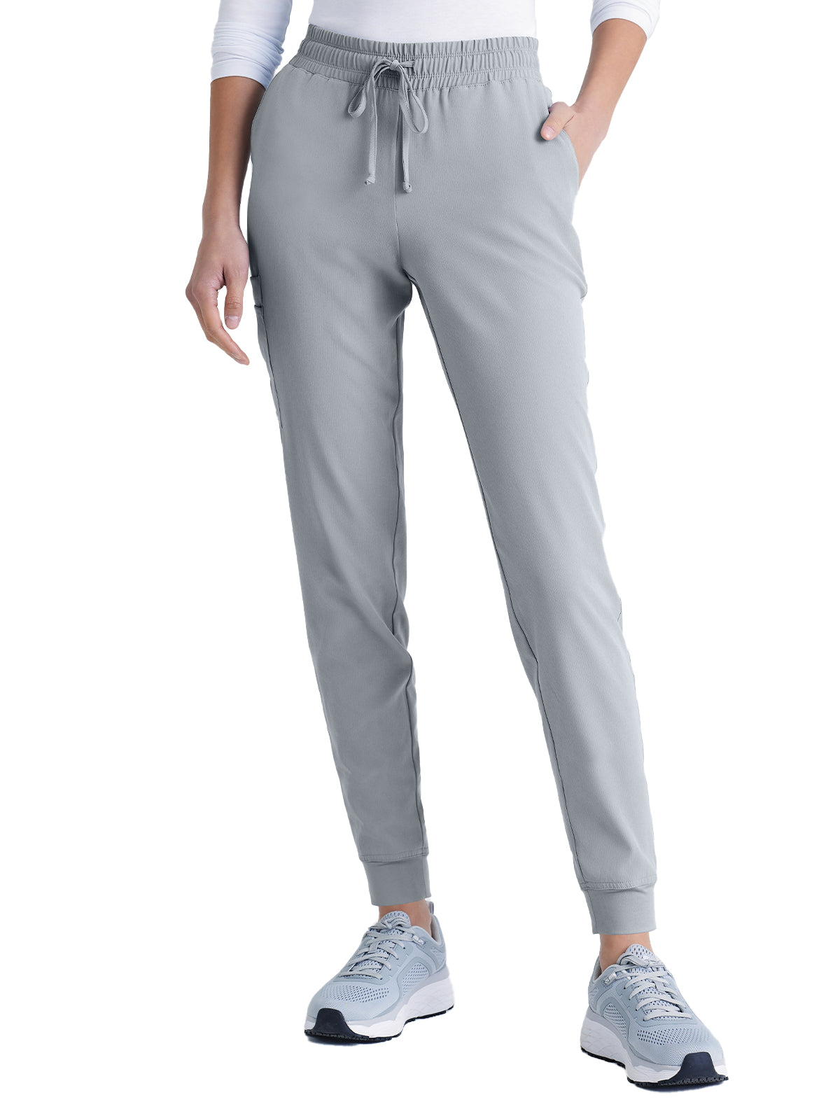 Women's Four-Pocket Low-Rise Theory Jogger Scrub Pant - SKP552 - Moonstruck
