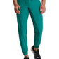 Men's Three-Pocket Drawcord and Zip-Fly Structure Jogger Scrub Pant - SKP572 - Hunter Green