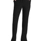 Women's Six-Pocket Tapered Leg Gamma Scrub Pant - SKP623 - Black