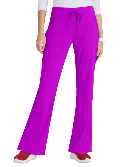 Women's Four-Pocket Fit & Flare Glide Scrub Pant - SKP656 - Violet Burst