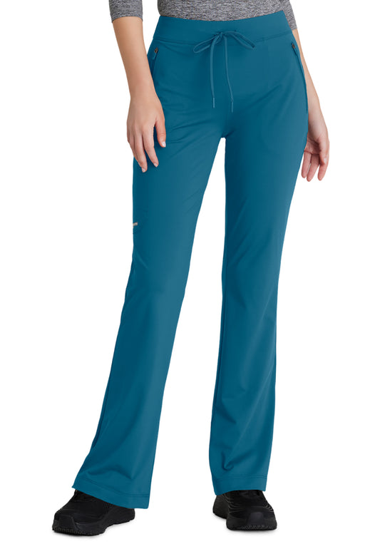 Women's Four-Pocket Fit & Flare Glide Scrub Pant - SKP656 - Bahama