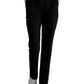 Women's Five-Pocket Shirred Waistband Reach Scrub Pant - SKP668 - Black