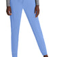 Women's Five-Pocket Ribbed Cuff Pace Jogger Scrub Pant - SKP669 - Ciel Blue