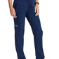 Women's Seven-Pocket Knit Waistband Nurture Maternity Scrub Pant - SKP705 - Navy