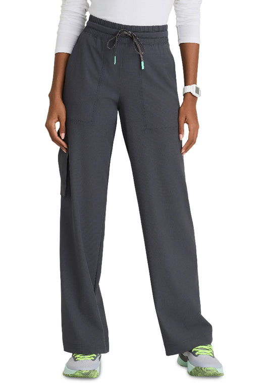 Women's Five-Pocket Wide Leg Scout Scrub Pant - SKP707 - Pewter