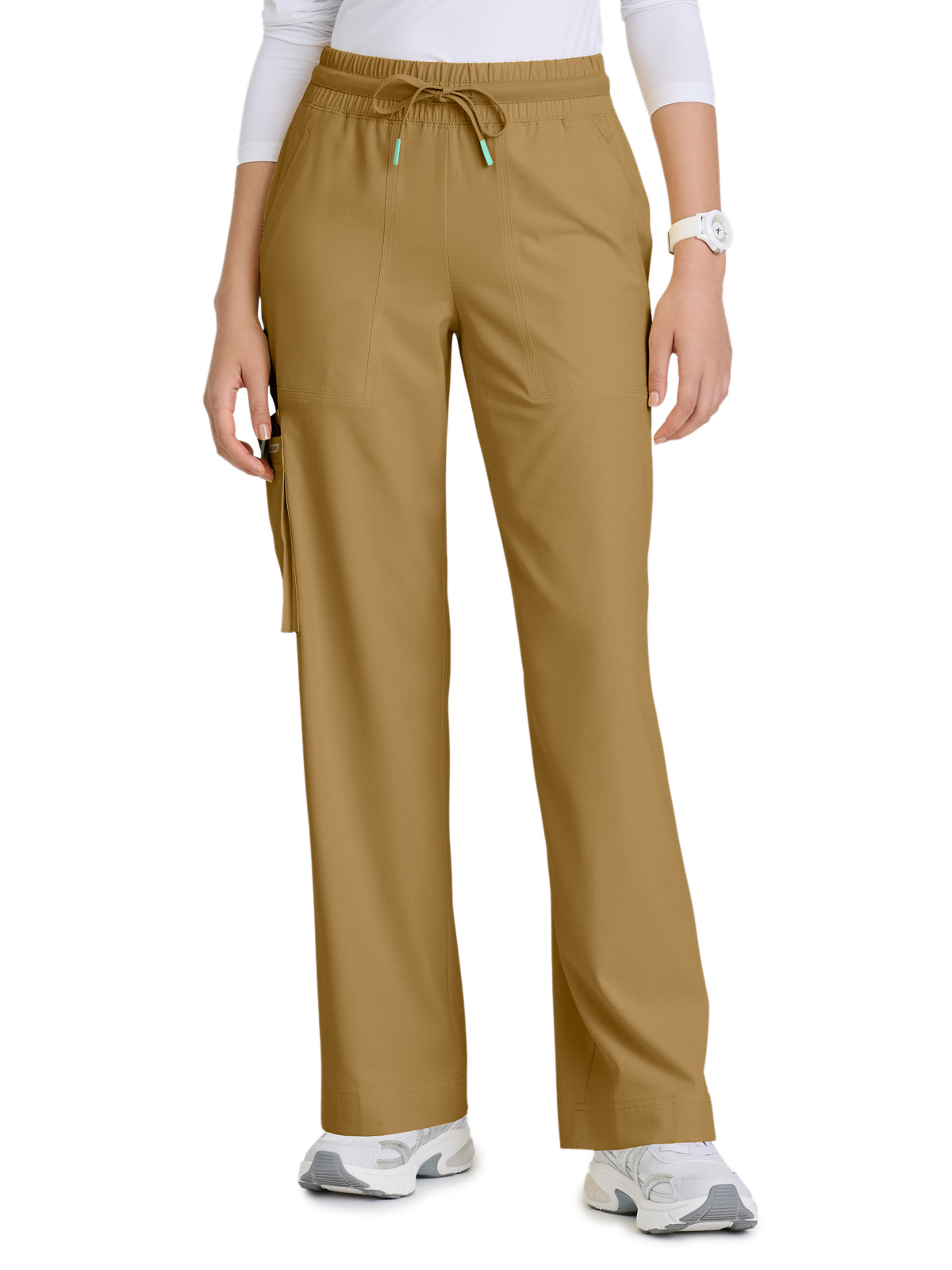 Women's Five-Pocket Wide Leg Scout Scrub Pant - SKP707 - Duffle