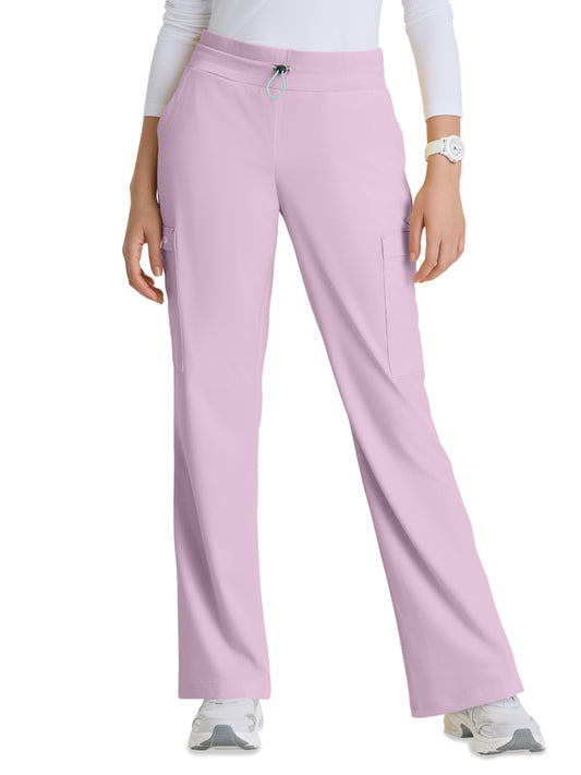 Women's Five-Pocket Fit & Flare Explore Scrub Pant - SKP712 - Desert Rose