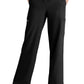 Women's Six Pocket Drawstring Honor Scrub Pant - SKP734 - Black