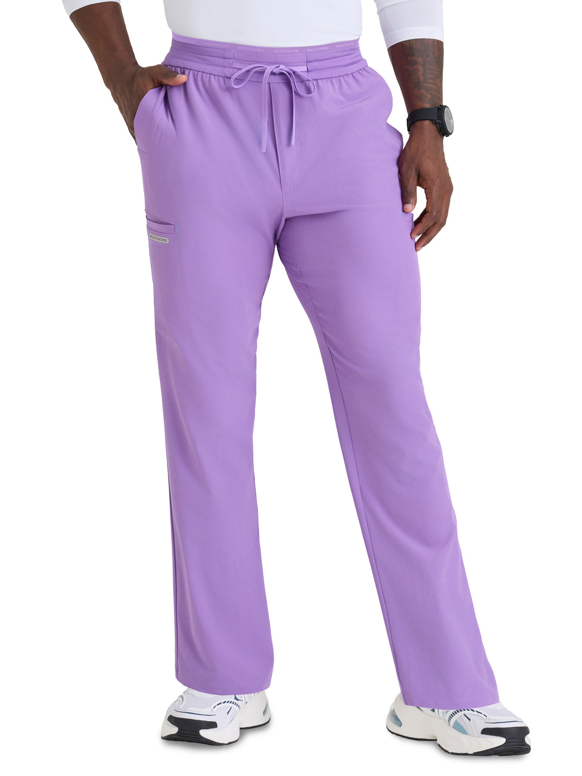 Men's Six Pocket Drawstring Merit Scrub Pant - SKP736 - Luxe Lavender