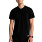 Men's Three-Pocket Round Neck Thesis Scrub Top - SKT193 - Black