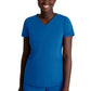 Women's Three-Pocket V-Neck Serene Scrub Top - SKT220 - New Royal