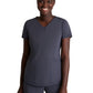 Women's Three-Pocket V-Neck Serene Scrub Top - SKT220 - Pewter