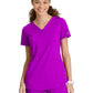 Women's Three-Pocket V-Neck Serene Scrub Top - SKT220 - Violet Burst