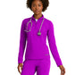 Women's Mock Neck Long Sleeve Atlas Scrub Top - SKT274 - Violet Burst