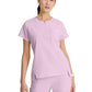 Women's Two-Pocket Round Neck Trek Scrub Top - SKT284 - Desert Rose