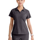 Women's Three Pocket Y-Neck Honor Scrub Top - SKT302 - Pewter