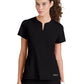 Women's One Pocket Notch Glide Scrub Top - SKT304 - Black