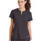 Women's One Pocket Notch Glide Scrub Top - SKT304 - Pewter