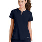 Women's One Pocket Notch Glide Scrub Top - SKT304 - Navy