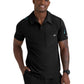 Men's Three Pocket Y-Neck Merit Scrub Top - SKT305 - Black