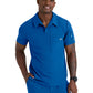 Men's Three Pocket Y-Neck Merit Scrub Top - SKT305 - New Royal