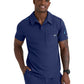 Men's Three Pocket Y-Neck Merit Scrub Top - SKT305 - Navy
