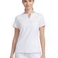 Women's Three Pocket V-Neck Reward Scrub Top - SKT312 - White