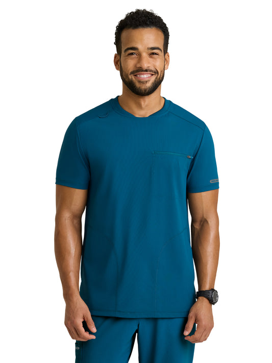 Men's Three-Pocket Rebound Round Neck Top - SKT325 - Bahama