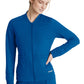 Women's Three-Pocket Zip-Up Contour Warm-Up Scrub Jacket - SKW919 - New Royal