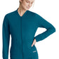 Women's Three-Pocket Zip-Up Contour Warm-Up Scrub Jacket - SKW919 - Bahama
