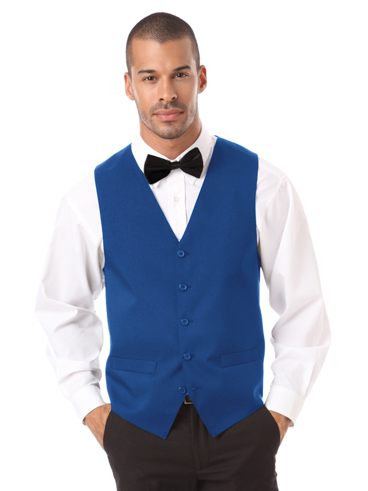 Unisex 2-Pocket Scotchgard Treated Bistro Vest - BG1260 - Royal