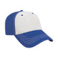Unisex Relaxed Golf Cap - BG1510C - White/Royal