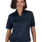 Women's Pocketless Bonded Collar Dress Polo - BG6007 - Navy