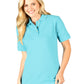 Women's Pocketless Superblend Pique Polo - BG6204 - Aqua