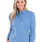 Women's Pocketless Long Sleeve Poplin Shirt - BG6210 - Light Blue