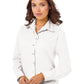 Women's Pocketless Long Sleeve Poplin Shirt - BG6210 - White