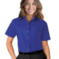 Women's Pocketless Short Sleeve Poplin Shirt - BG6210S - Royal