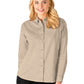 Women's Pocketless Cotton Twill Shirt - BG6213 - Natural