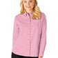 Women's Pocketless Cotton Twill Shirt - BG6213 - Pink