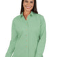 Women's Pocketless Long Sleeve Superblend Poplin Shirt - BG6216 - Cactus