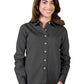 Women's Pocketless Long Sleeve Superblend Poplin Shirt - BG6216 - Graphite