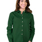 Women's Pocketless Long Sleeve Superblend Poplin Shirt - BG6216 - Hunter