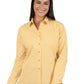 Women's Pocketless Long Sleeve Superblend Poplin Shirt - BG6216 - Maize