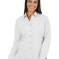 Women's Pocketless Long Sleeve Superblend Poplin Shirt - BG6216 - White
