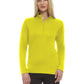 Women's Pocketless Wicking Long Sleeve Zip Pullover - BG6230 - Optic Yellow