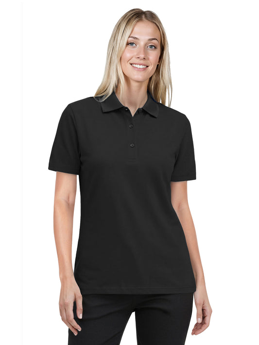 Women's Pocketless Ultra-Lux Polo - BG6231 - Black
