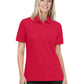 Women's Pocketless Ultra-Lux Polo - BG6231 - Red