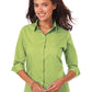 Women's Pocketless 3/4-Sleeve Poplin Shirt - BG6260 - Cactus