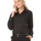 Women's Pocketless Bistro Shirt - BG6262 - Black