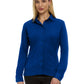 Women's Pocketless Knit Stretch Woven Shirt - BG6273 - Royal